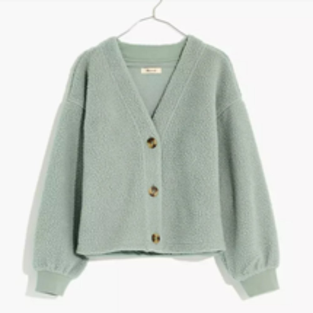 Madewell (Re)sourced Fleece Crop Cardigan
